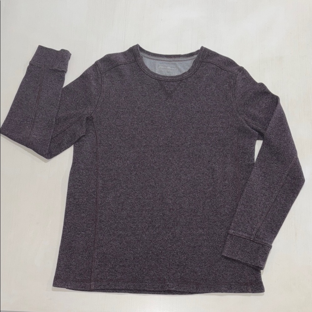 Eddie Bauer Heathered Maroon Longsleeve Thermal. Men's TL. Like new condition.